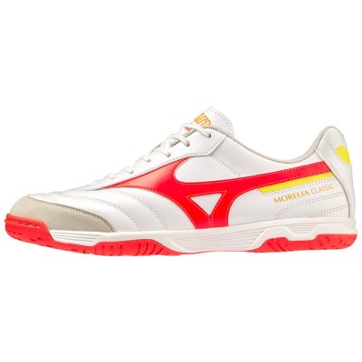 Zapatillas de Fútbol Sala Mizuno Morelia Sala Classic IN Hombre Blancos / Rojos / Amarillos - Chile